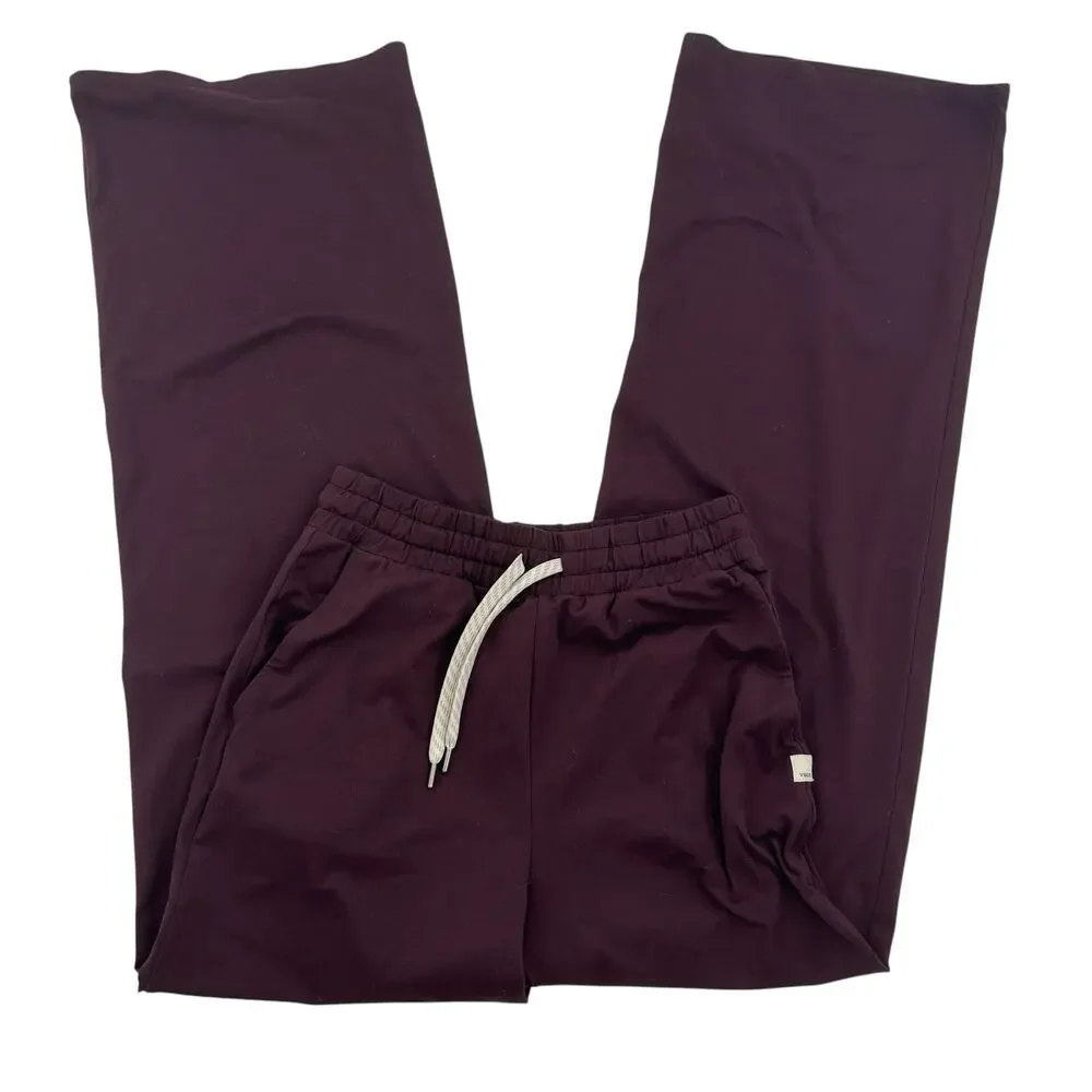 Vuori Women's Raisin Halo Essential Wide Leg Pants